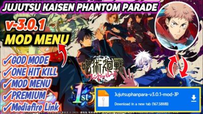 Jujutsu Kaisen Phantom Parade Mod Apk | JKPP Mod Apk | God Mode, One Hit Kill | Update 2025