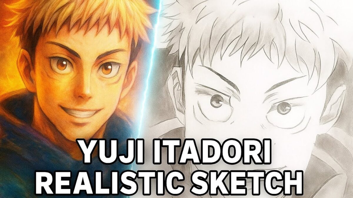 YUJI ITADORI Realistic Drawing ✨| Powerful Jujutsu Kaisen Sketch Art| Realistic Anime Pencil Drawing