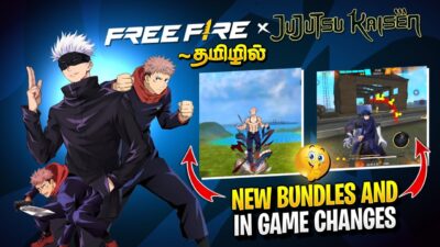 100% 🤯 Jujutsu Kaisen Collab All in Game Changes + Bundles 😍 ff new event | Freefire New Event