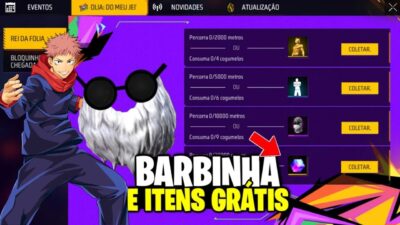 DO NADA! BARBINHA DE VOLTA🔥 SKIN GRÁTIS DO JUJUTSU KAISEN CONFIRMADA E PRÊMIOS GRÁTIS NO FREE FIRE