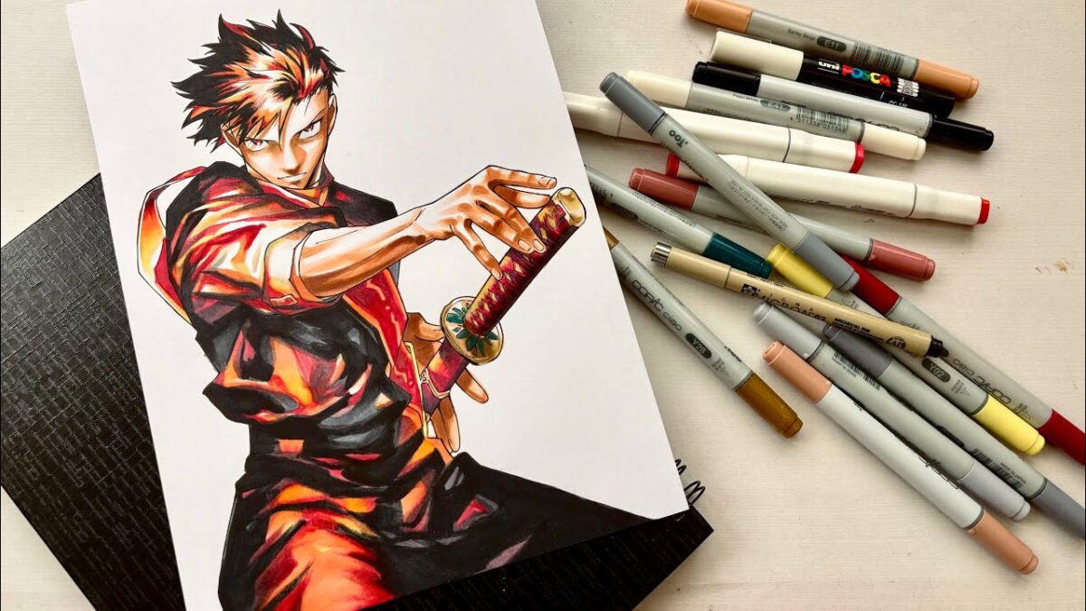 Drawing-JUJUTSU KAISEN MODULO/呪術廻戦≡-OKKOTSU TZURUGI/乙骨真剣/おっこつつるぎ-COPICS/PRISMACOLOR-じゅじゅつかいせんモジュロ