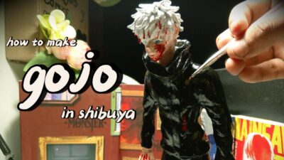 Hice una escultura de Gojo que todo fan de jujutsu kaisen amará! :)
