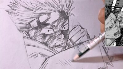 How to Draw YUJI Punching SUKUNA – Jujutsu Kaisen After Culling Game