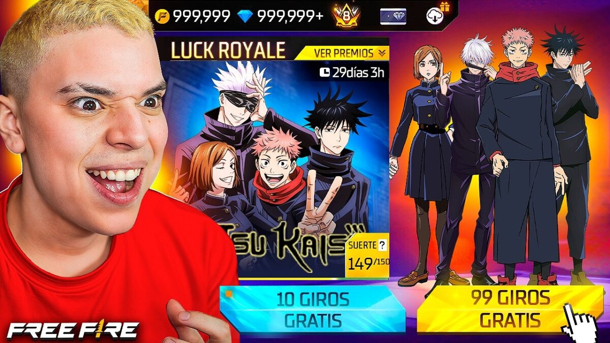 ¡FREE FIRE X JUJUTSU KAISEN ! 🔥 TODA LA COLABORACION EN 1 SOLO VIDEO !!!! EPICO !