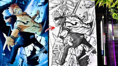 How To Draw Gojo vs Sukuna Fight Scene | Jujutsu Kaisen Drawing |Anime Drawing Step-by-Step Tutorial