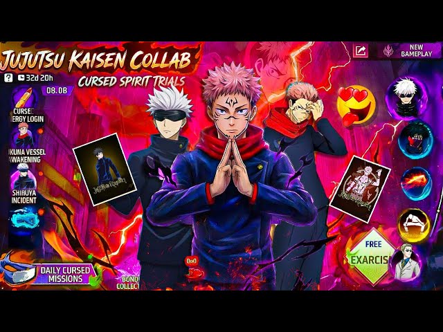Jujutsu Kaisen Event 2026 😍🔥| Jujutsu Kaisen Free Event Interface| Free Fire New Event| Ff New Event