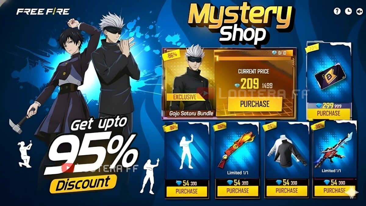 Jujutsu Kaisen Mystery Shop Event 🤯💥| Next Universal Ring Event| Free Fire New Event |  Ff New Event