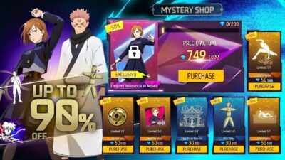 Jujutsu Kaisen Mystery Shop l Free Fire New Event l Ff New Event l Mystery Shop Free Fire