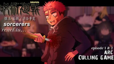 Jujutsu kaisen react to culling game arc || Episode 1 & 2 || made by yuk!ra