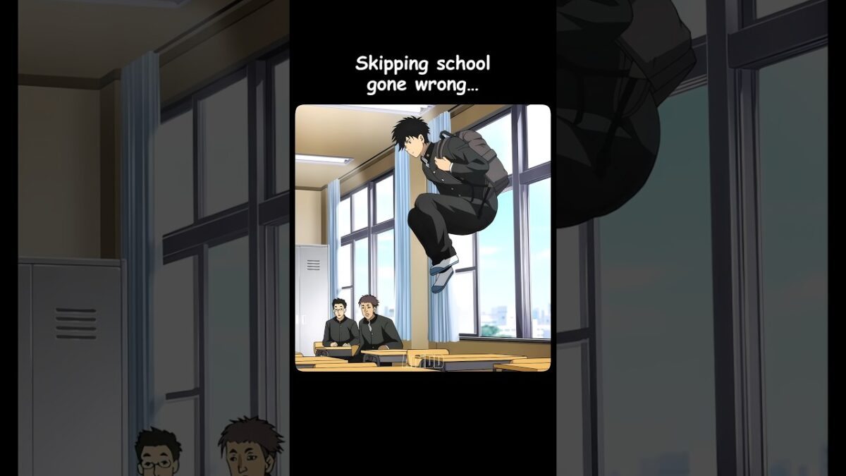 Skipping School Gone Wrong 😱🥶 #anime #shorts