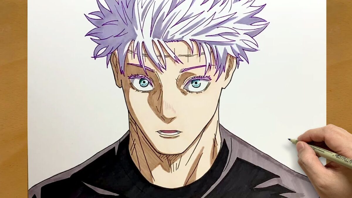 Drawing Yuta in Gojo’s Body | Jujutsu Kaisen Art