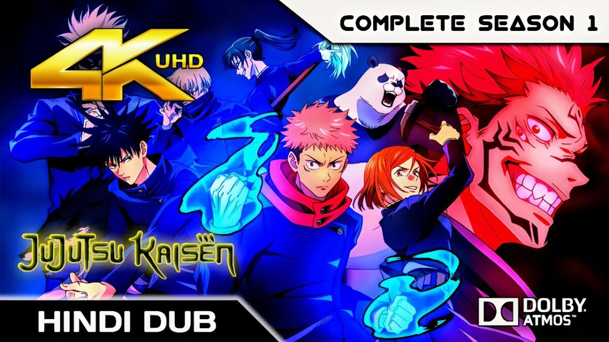 Complete Jujutsu Kaisen Season 1 In Hindi (4K 60FPS) Jujutsu Kaisen In Hindi!