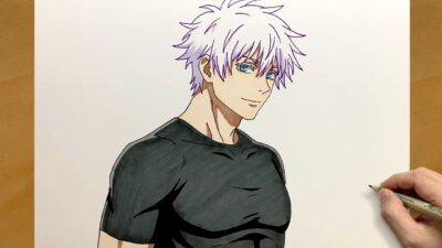 How to Draw Gojo Satoru – Step by Step | Jujutsu Kaisen Art