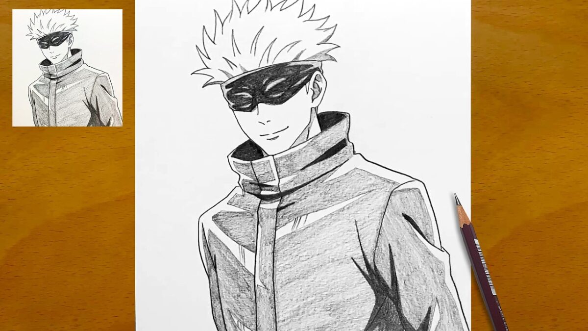 How to Draw Gojo Satoru Step by Step | Jujutsu Kaisen Art
