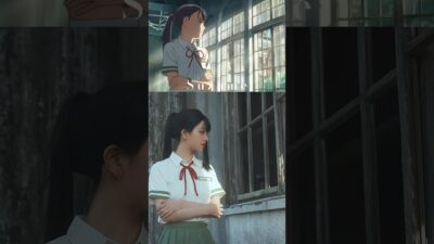 Recreating Suzume in real life! #cosplay #anime #japan