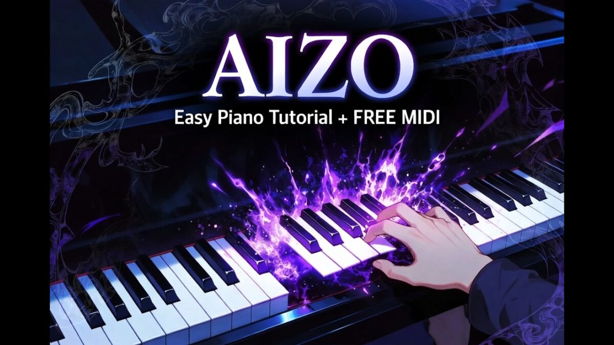 AIZO (Jujutsu Kaisen S3 OP) Easy Piano Tutorial + FREE MIDI + Sheet Music