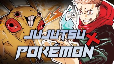Desenhando Pokemons no estilo de Jujutsu Kaisen
