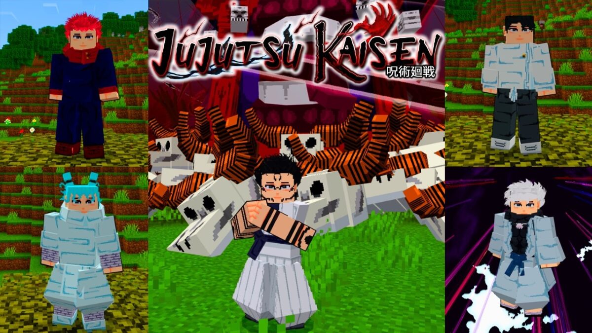 ESSA É Addon de JUJUTSU KAISEN  MAIS REALISTA  PARA Minecraft PE 26.13 –  SISTEMA CUSTOMINAÇÃO