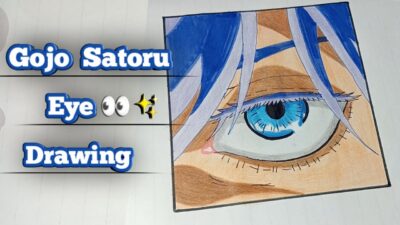 “Gojo Satoru Eye Drawing 🔥 | The Strongest Sorcerer | Jujutsu Kaisen Art”