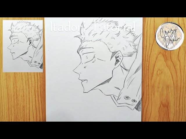 How to Draw Yuji Itadori Step by Step | 💨Jujutsu Kaisen Drawing Tutorial #CrazyDraw #yujiitadori