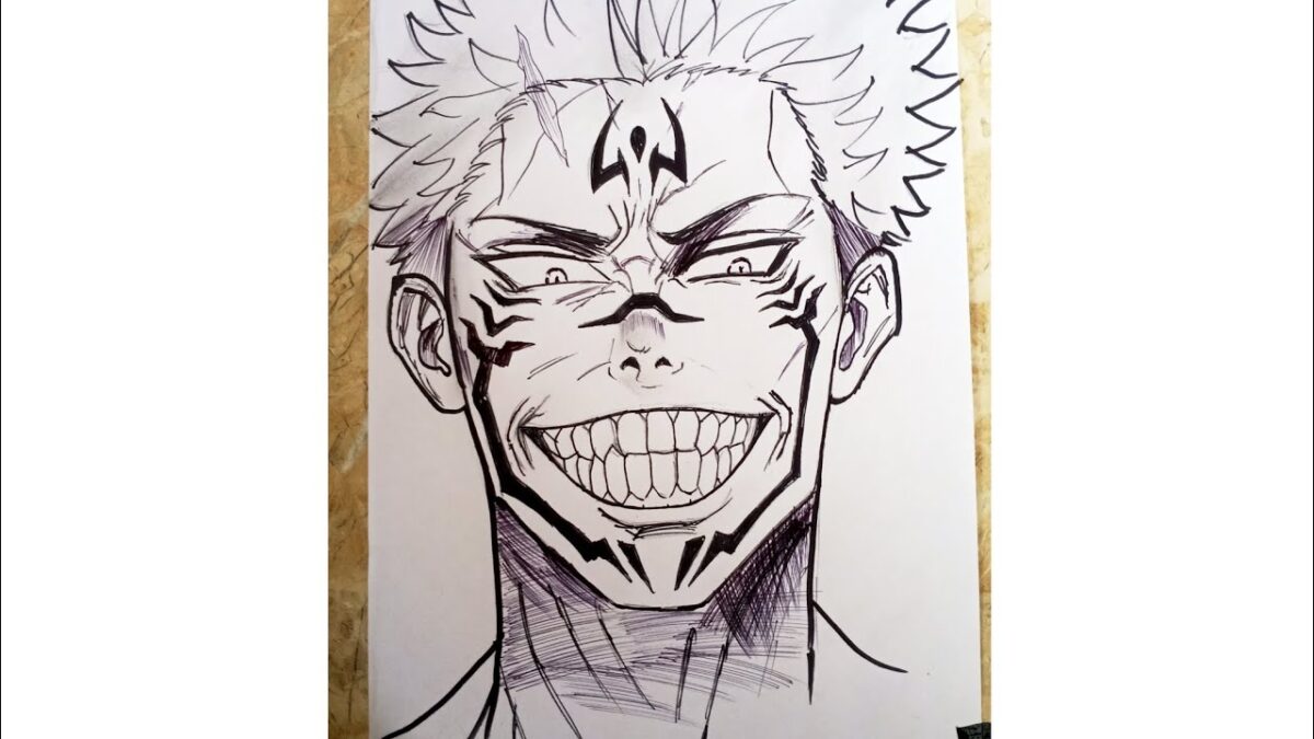 Ryomen Sukuna Drawing 🔥 | Jujutsu Kaisen King of Curses Art Timelapse | Realistic Anime Sketch