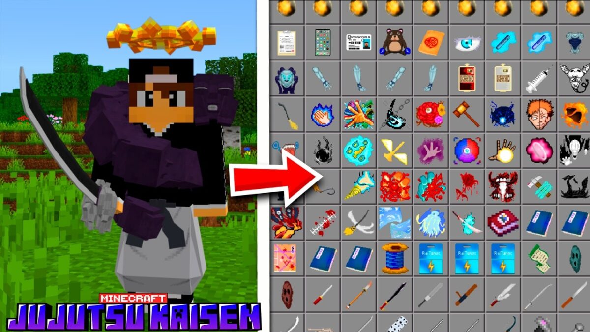 SAIU Addon de JUJUTSU KAISEN   PARA Minecraft PE 26.10 –  REALISTA