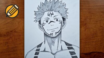 Sukuna Drawing Tutorial (Jujutsu Kaisen) | Easy Anime Sketch Step by Step