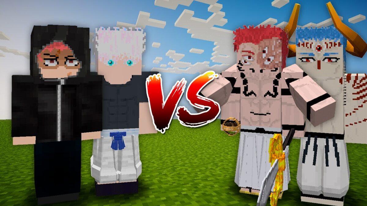 Yuji Itadori (Jujutsu Kaisen Modulo) and Satoru Gojo vs Ryomen Sukuna and Dabura Karaba