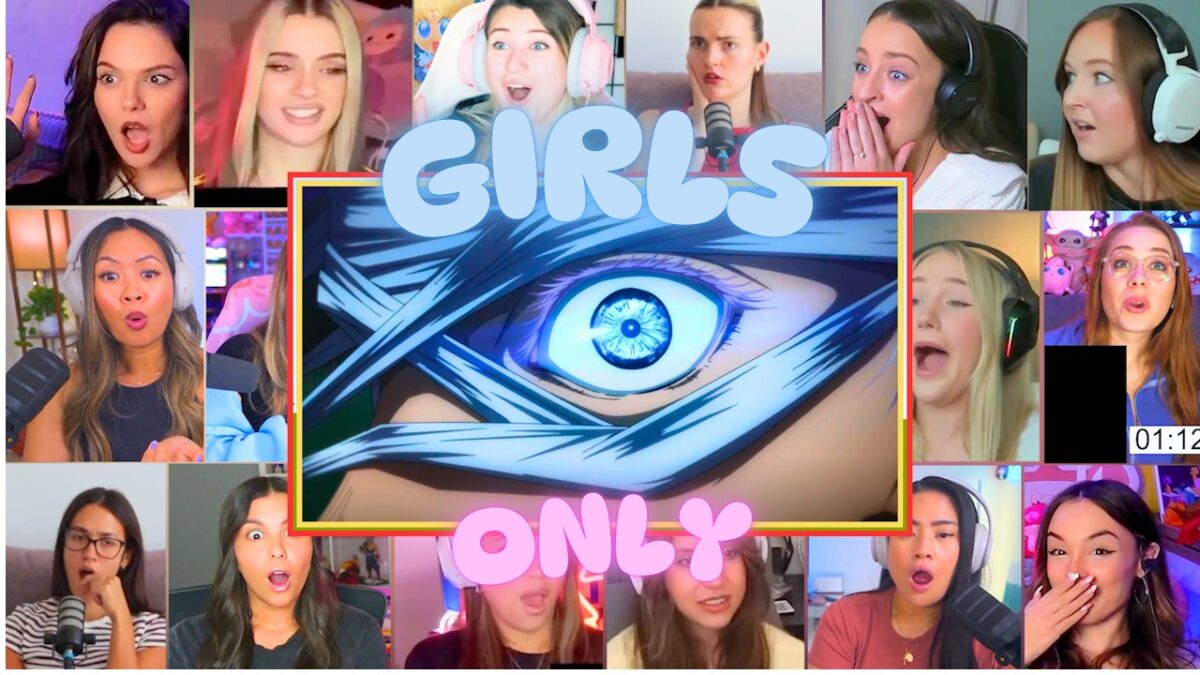 GIRLS ONLY MEGA REACTION  – JUJUTSU KAISEN 0 GIRLS REACTION MASHUP 呪術廻戦