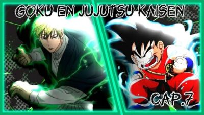 Goku en Jujutsu kaisen cap.7  #fanfic #anime #jujutsukaisen #viral #goku #gojo #dragonball #parati