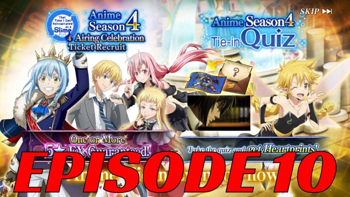 ANIMATION QUALITY 100! SEASON 4 ANIME TIE IN QUIZ EPISODE 10! (Slime: Isekai Memories)