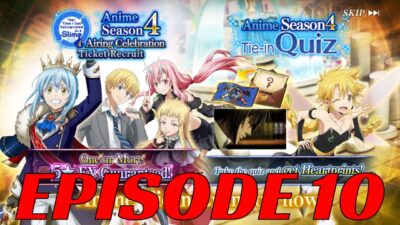 ANIMATION QUALITY 100! SEASON 4 ANIME TIE IN QUIZ EPISODE 10! (Slime: Isekai Memories)