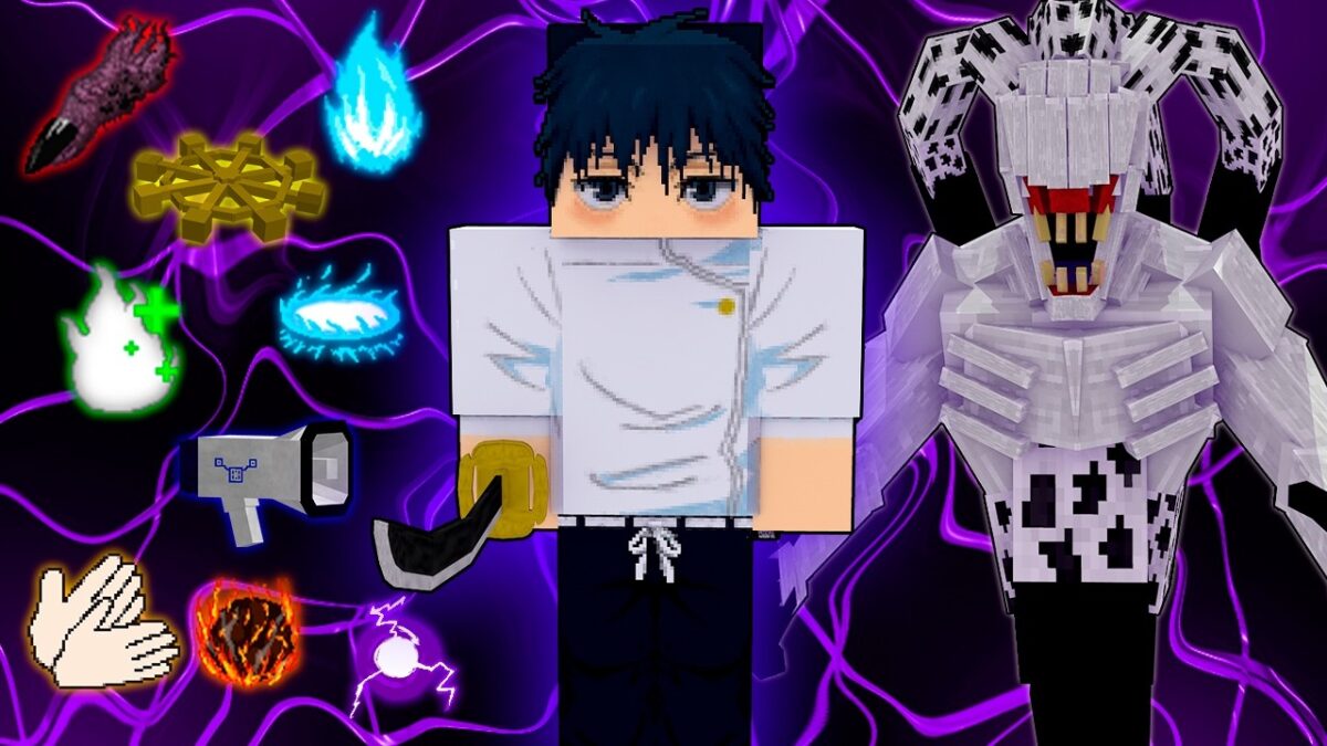 ATUALIZOU Addon Jujutsu Kaisen  – Novas Técnicas para Minecraft PE 26.21+