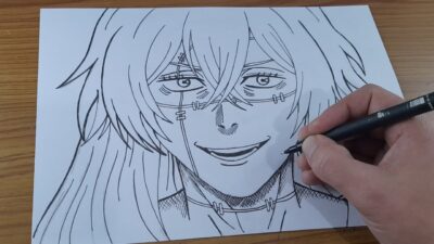 Como Desenhar o Mahito de Jujutsu Kaisen | Tutorial Passo a Passo Fácil