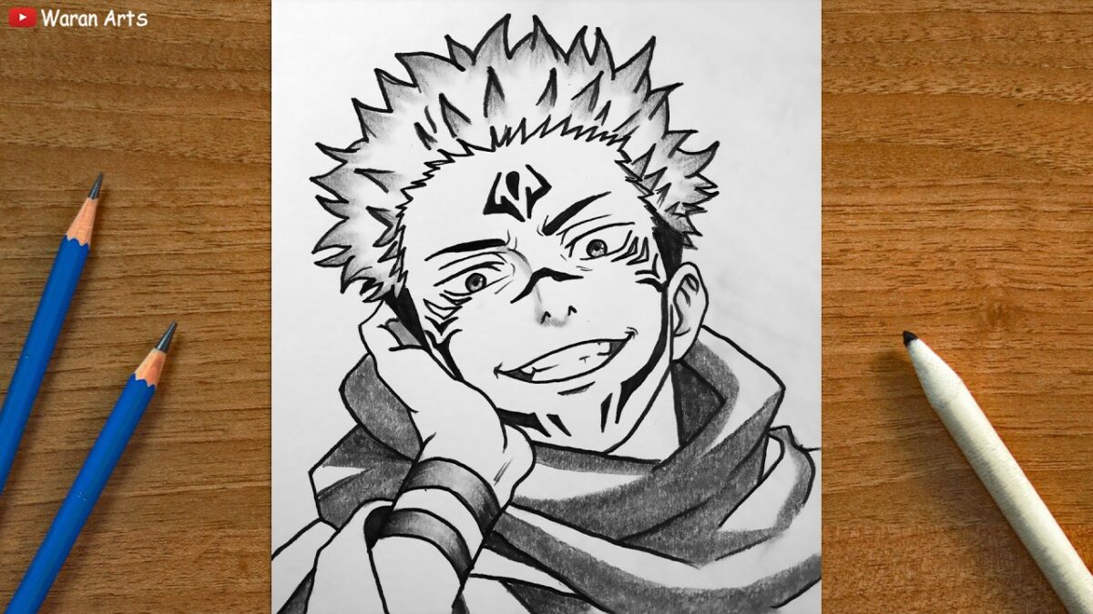 Easy Anime Drawing || How to Draw Ryomen Sukuna || Jujutsu Kaisen Art Tutorial for beginners