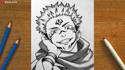 Easy Anime Drawing || How to Draw Ryomen Sukuna || Jujutsu Kaisen Art Tutorial for beginners