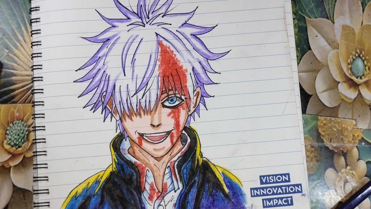How To Draw Gojo Satoru (Injured) 🩸| Jujutsu kaisen Drawing | Anime drawing step by step tutorial