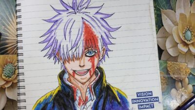 How To Draw Gojo Satoru (Injured) 🩸| Jujutsu kaisen Drawing | Anime drawing step by step tutorial