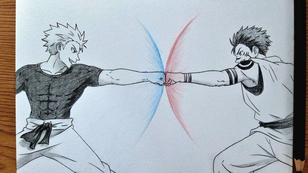 How To Draw Gojo Vs Sukuna Punch Clash || Jujutsu Kaisen Drawing Tutorial