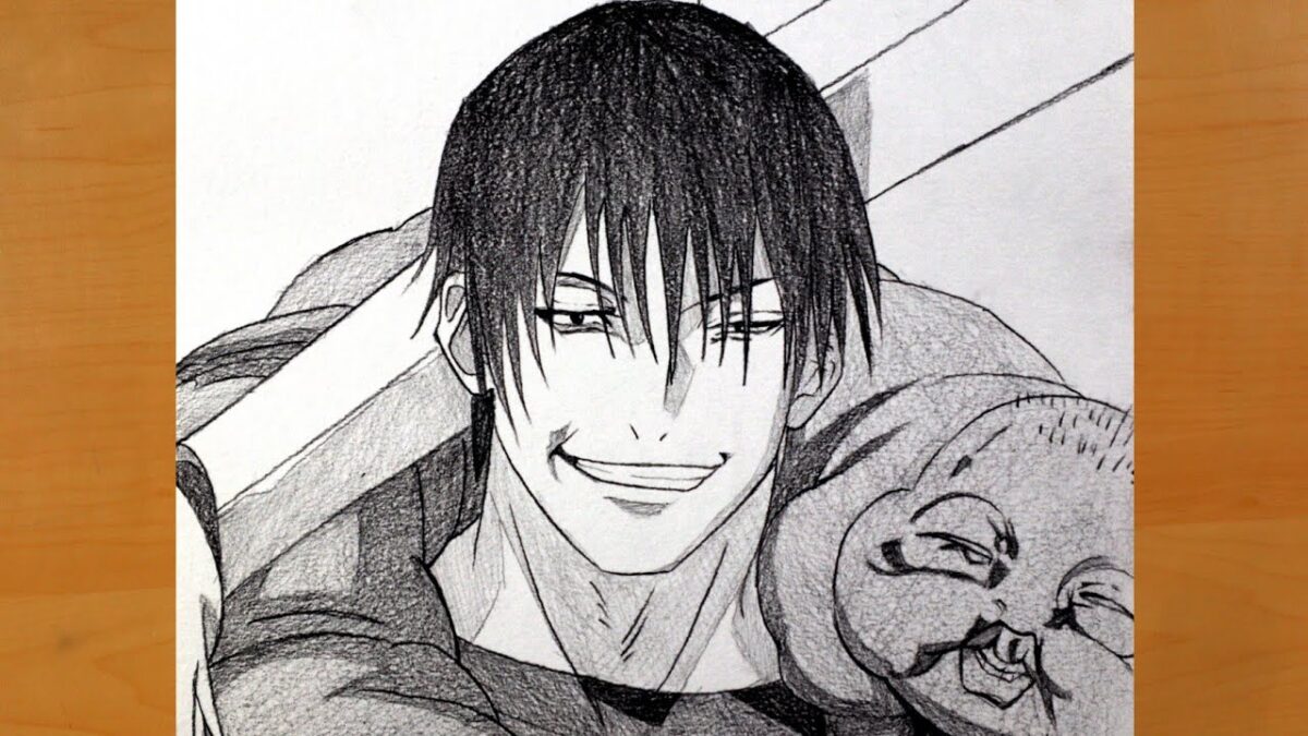 How to Draw Toji Fushiguro step by step | Jujutsu Kaisen Drawing
