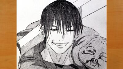 How to Draw Toji Fushiguro step by step | Jujutsu Kaisen Drawing
