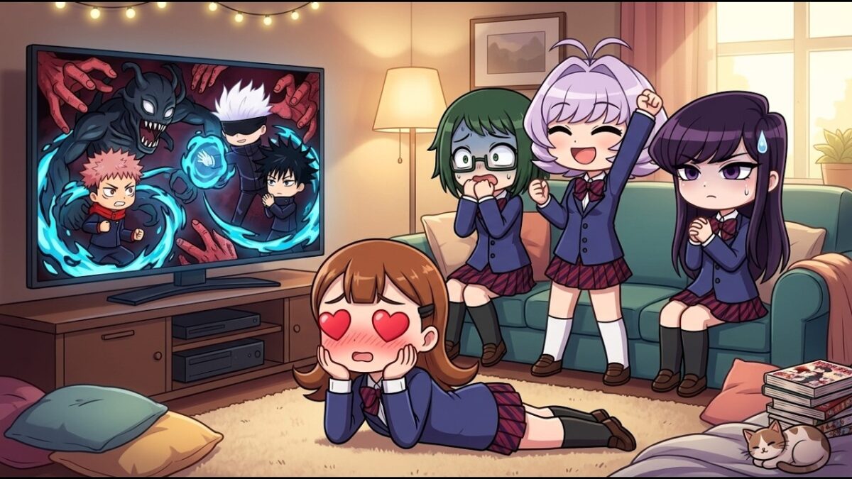 Komi-san reacts to a dub of JUJUTSU KAISEN 🇺🇲🇧🇷 (Tadano as Geto)