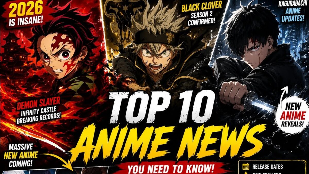 TOP 10 BIGGEST ANIME NEWS THIS WEEK! 🔥 Demon Slayer, Black Clover, Kagurabachi & More
