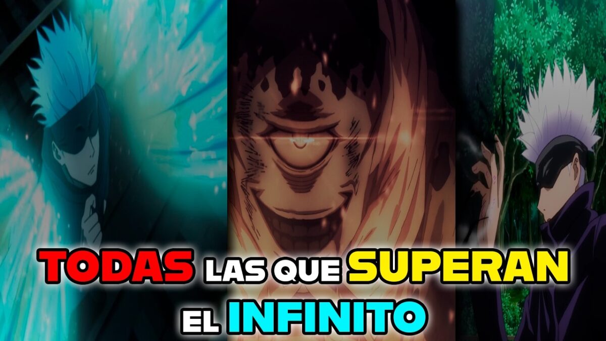 ABSOLUTAMENTE TODAS (o casi) LAS TECNICAS QUE SUPERAN EL INFINITO | JUJUTSU KAISEN – SOLERUS