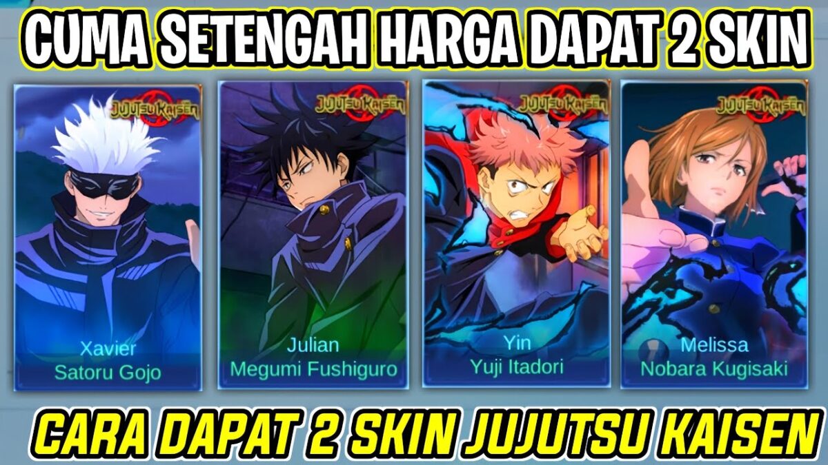 CARA DAPAT 2 SKIN JUJUTSU KAISEN CUMA SETENGAH HARGA ! TIPS HEMAT 2 SKIN JUJUTSU MLBB