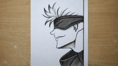 Drawing Gojo Satoru Step by Step | Jujutsu Kaisen Art