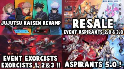 EVENT EXORCISTS 3.0, ASPIRANTS 5.0 SELENA & OBSIDIA, RESALE JUJUTSU KAISEN & ASPIRANTS !
