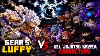 Gear 5 Luffy vs All Jujutsu Kaisen Characters in Minecraft! (Who Wins?)