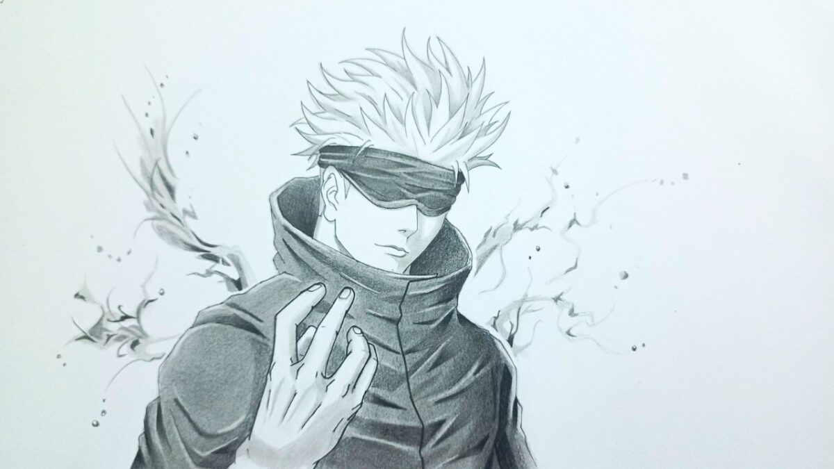 How To Draw Satoru Gojo from Jujutsu Kaisen