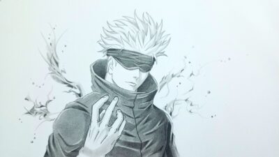 How To Draw Satoru Gojo from Jujutsu Kaisen